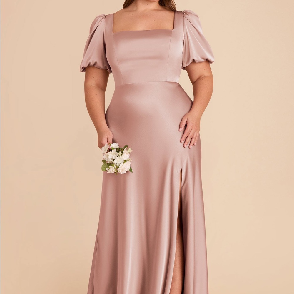 Nasty Gal Collection Satin Maxi Dress – Blush Pink Womens Size 10